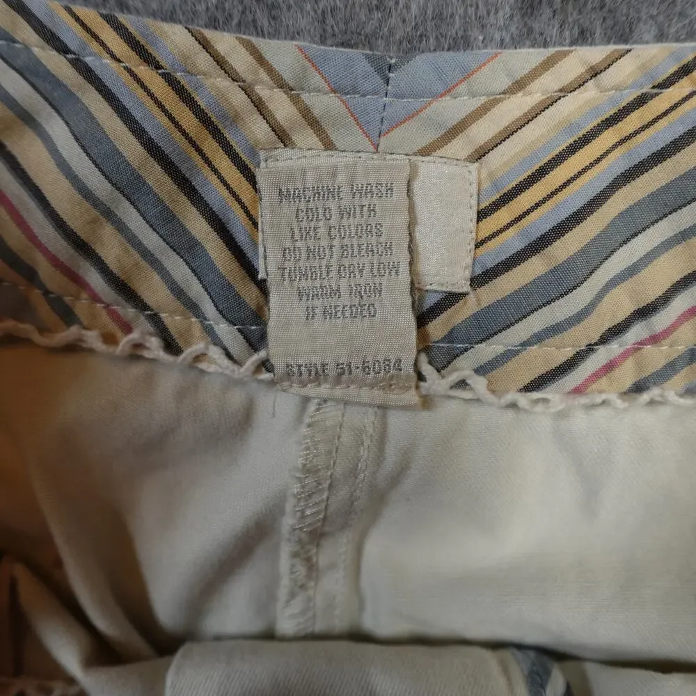 J.‎ Jill Pants Womens 14 Petite Chino Light Yellow Wide Leg Cotton High Rise